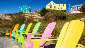Die typischen Stühle in Nova Scotia