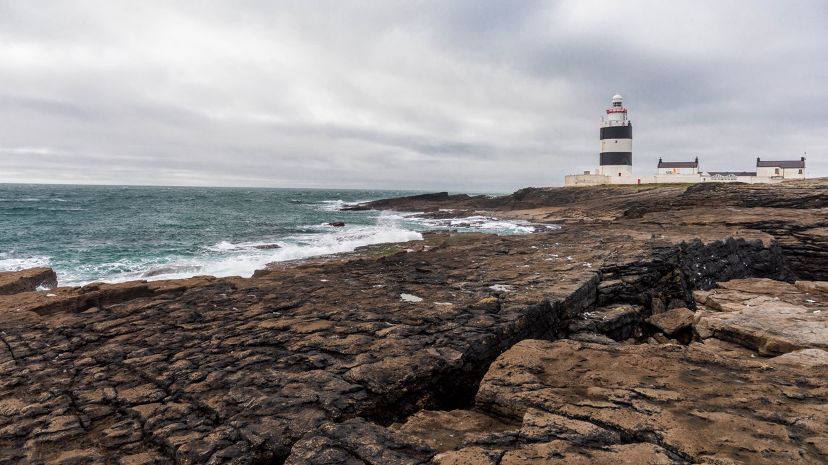 Hook Head Lighthouse an der irischen Küste